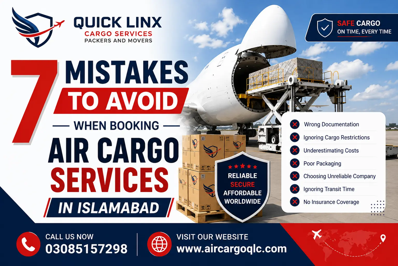 7 mistakes to avoid when booking air cargo services in Islamabad