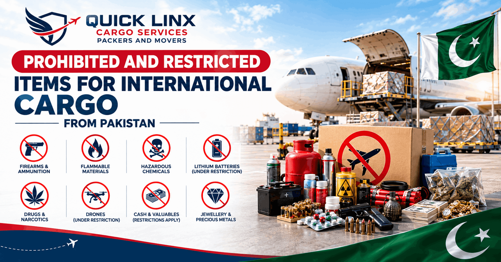 Prohibited and Restricted Items for International Cargo from Pakistan