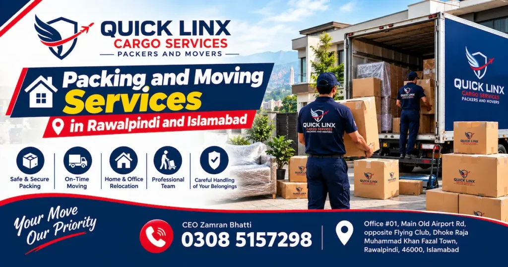 Packing and Moving Services in Rawalpindi and Islamabad